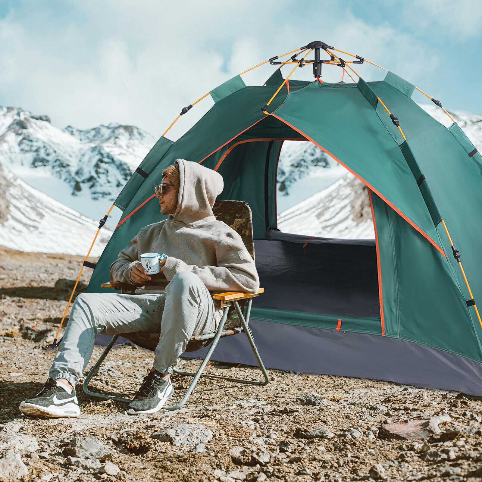 Pop up camping tent best sale